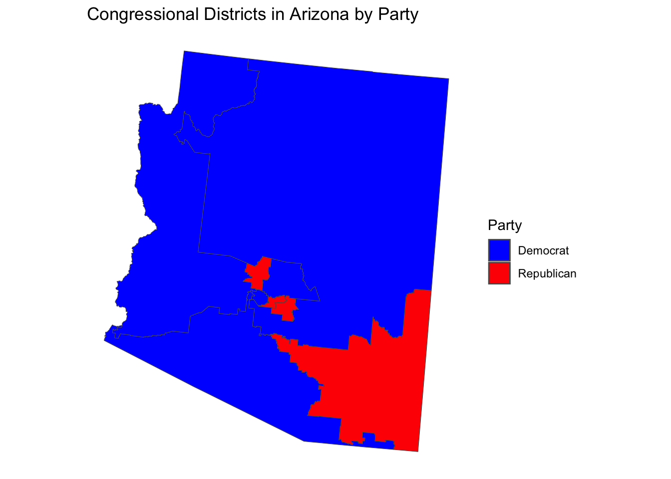 Districts by Party